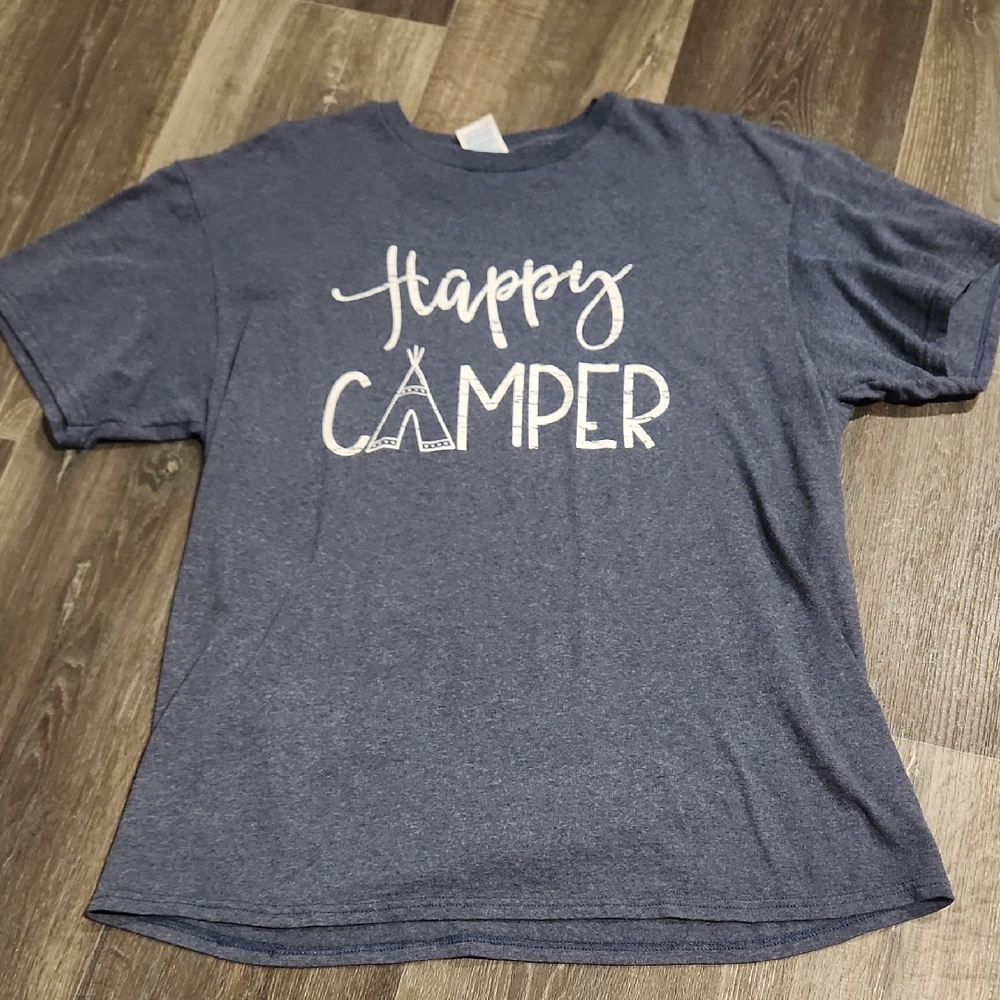 LARGE HAPPY CAMPER TSHIRT BY DELTA